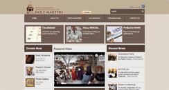 Desktop Screenshot of holy-martyrs.org