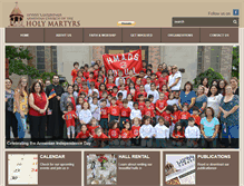 Tablet Screenshot of holy-martyrs.org